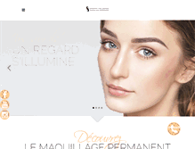 Tablet Screenshot of maquillagepermanentparis.com